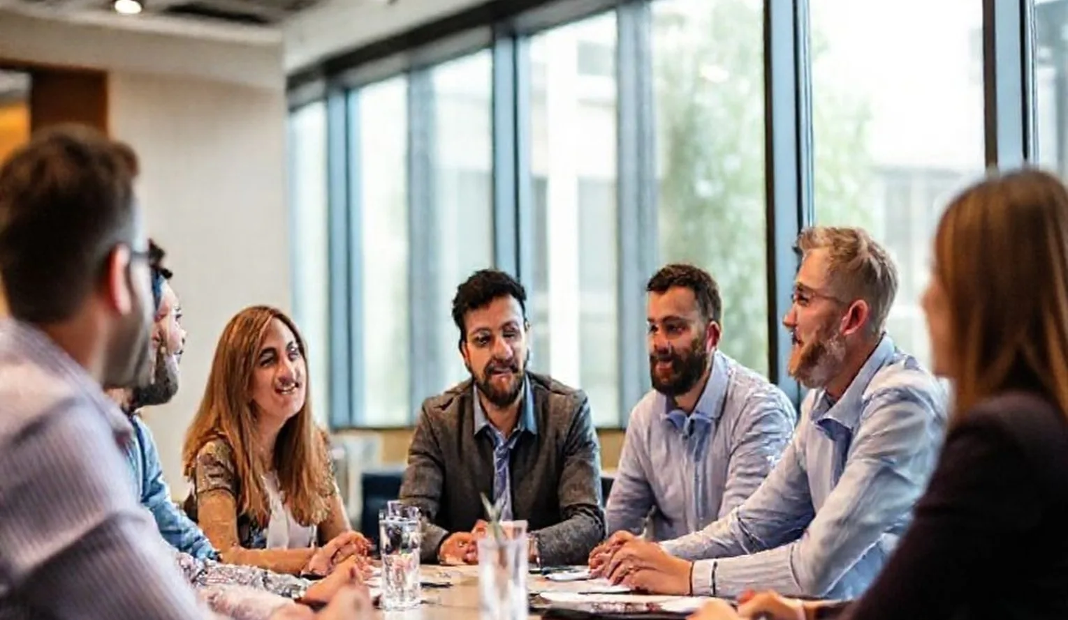 Investment education meeting modern